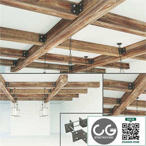 Ceiling beams wooden