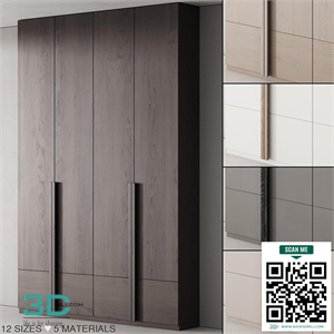 170 cabinet furniture 02 minimal wardrobe cupboard 01