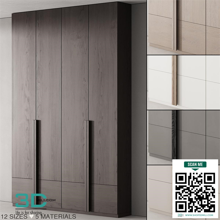 170 cabinet furniture 02 minimal wardrobe cupboard 01
