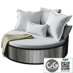 Chaise daybed tropical
