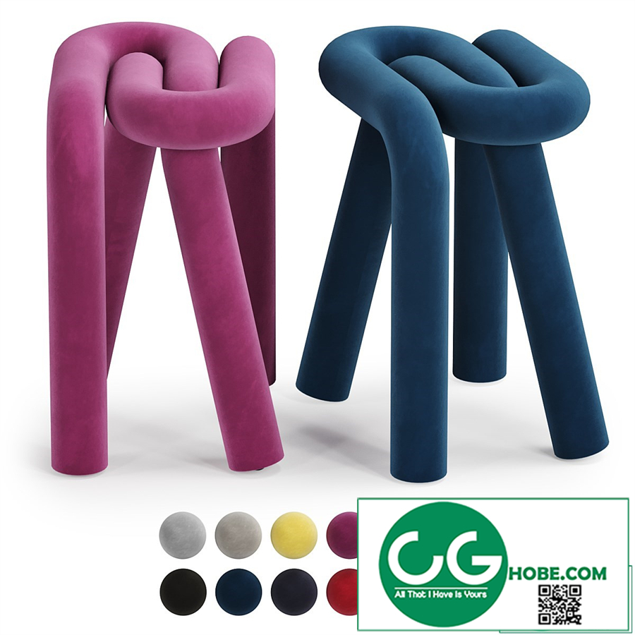 Bold stool by mustache