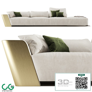 Metropol - Modular modern sofa in leather Laurameroni