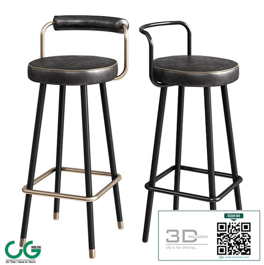 ToposWorkshop Block-BA Bar Stool