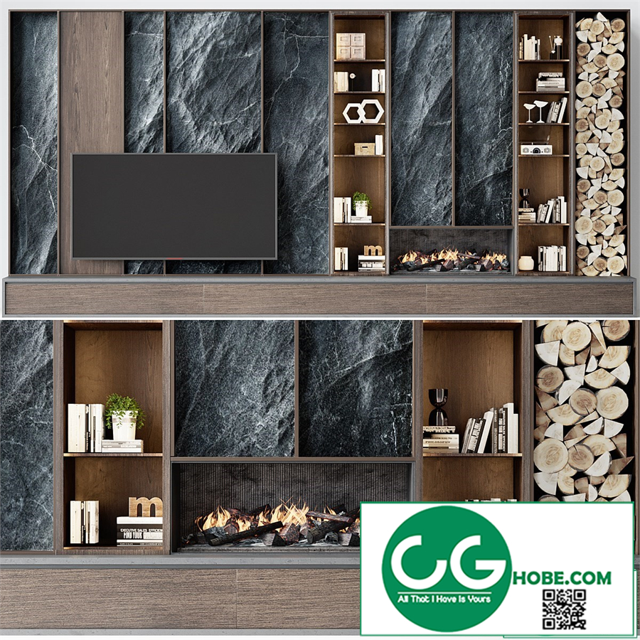 TV wall modern 76