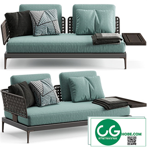 Minotti Patio Sofa with Top