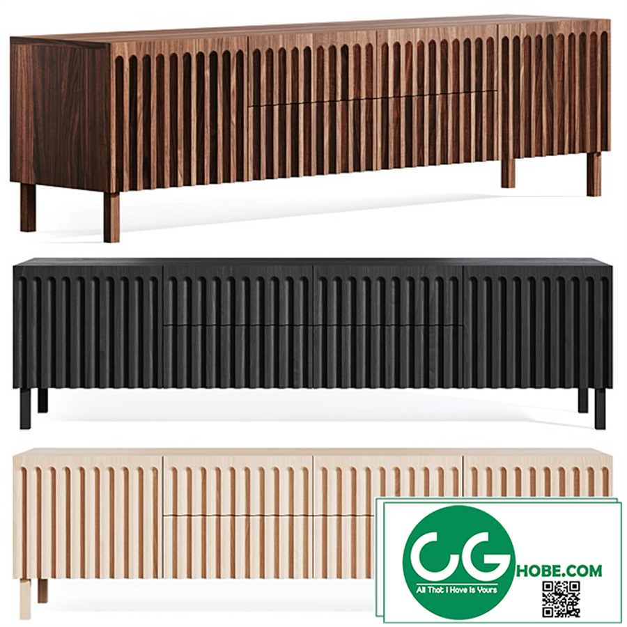 FLUTED (MEDIA) CABINE