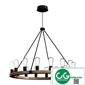 Chandelier INDUSTRIAL FARMHOUSE CHANDELIER SKU CH18143 lamp