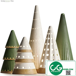 Christmas Trees Decoration Set