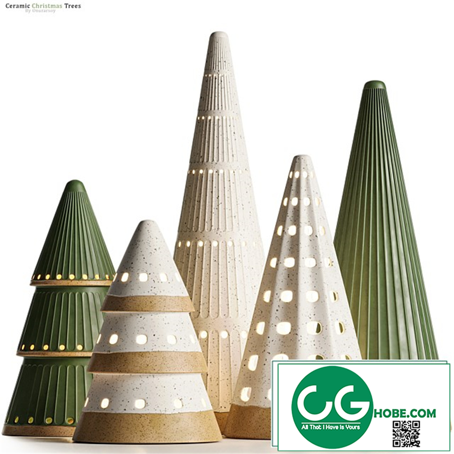 Christmas Trees Decoration Set