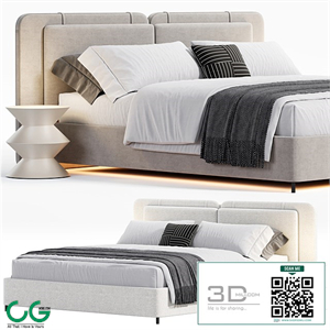 Tatlin soft bed By Minotti
