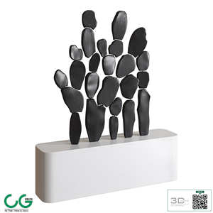 Wood Cactus Decoration