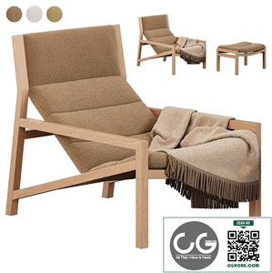Jardan Lake Armchair with ottoman