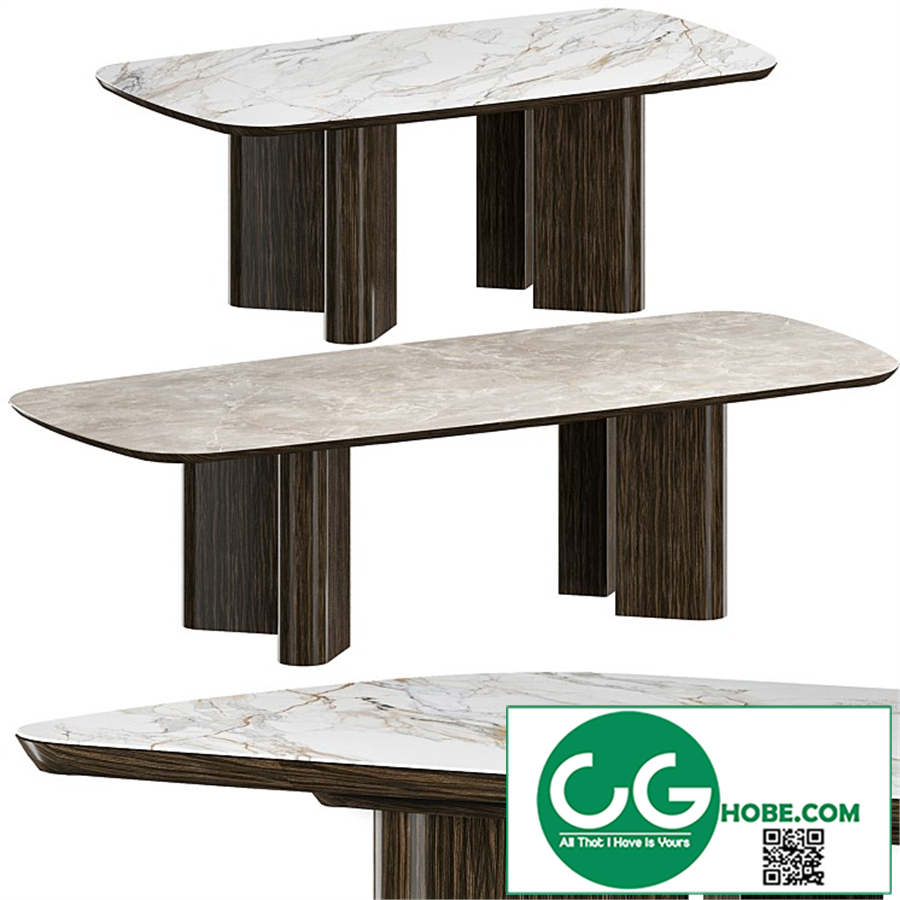 Table Geometric Wood