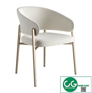 Fabric Chair With Armrests