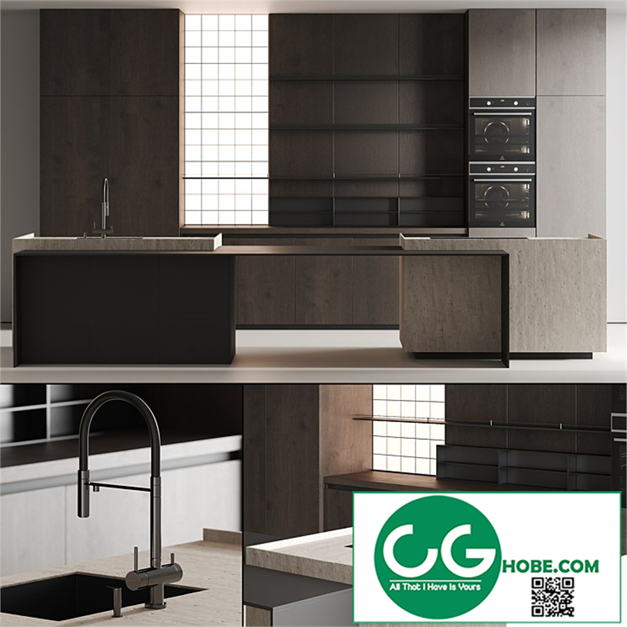 Modern kitchen with island 13