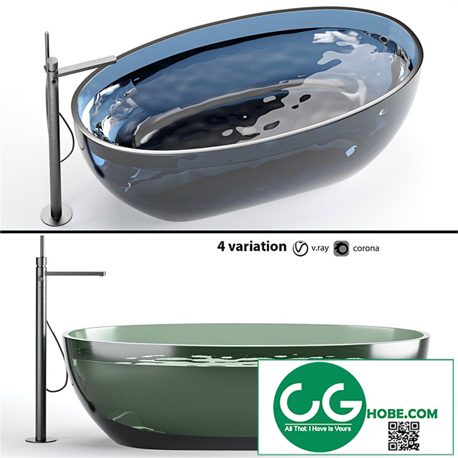antonio lupi reflex glass bathtub