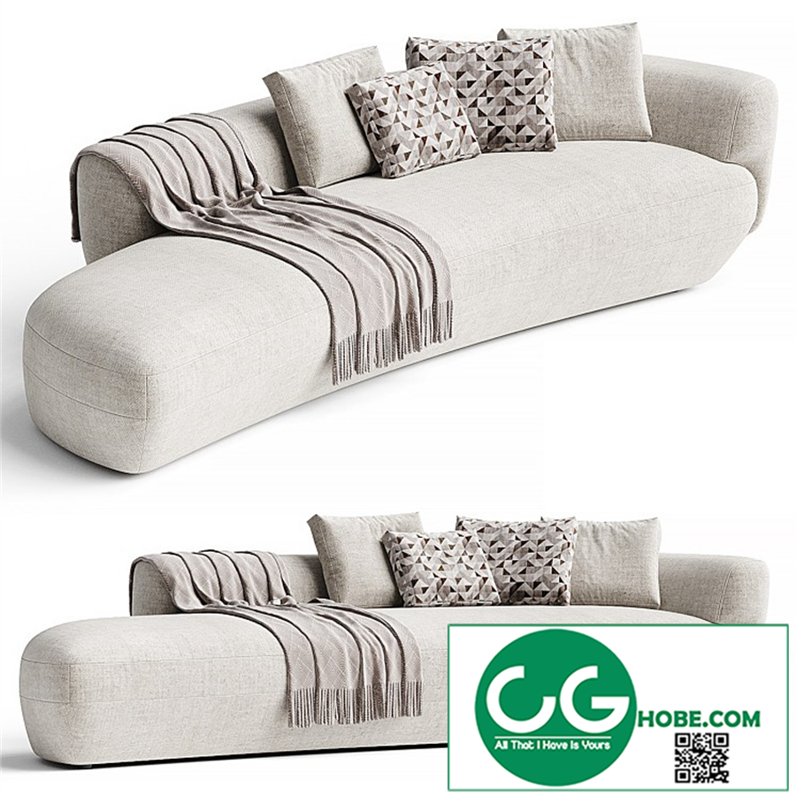 360 CONFIDENT | Curved sofa By Vibieffe