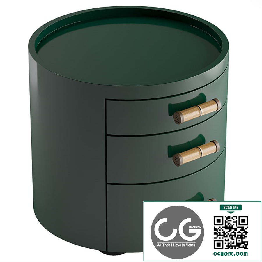nightstand Rondo by Fendi Casa