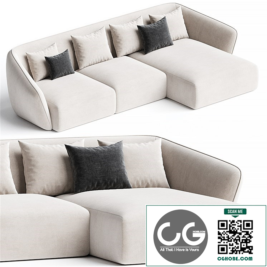 2 seater sofa By HC28 Cosmo