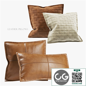 Leather pillows