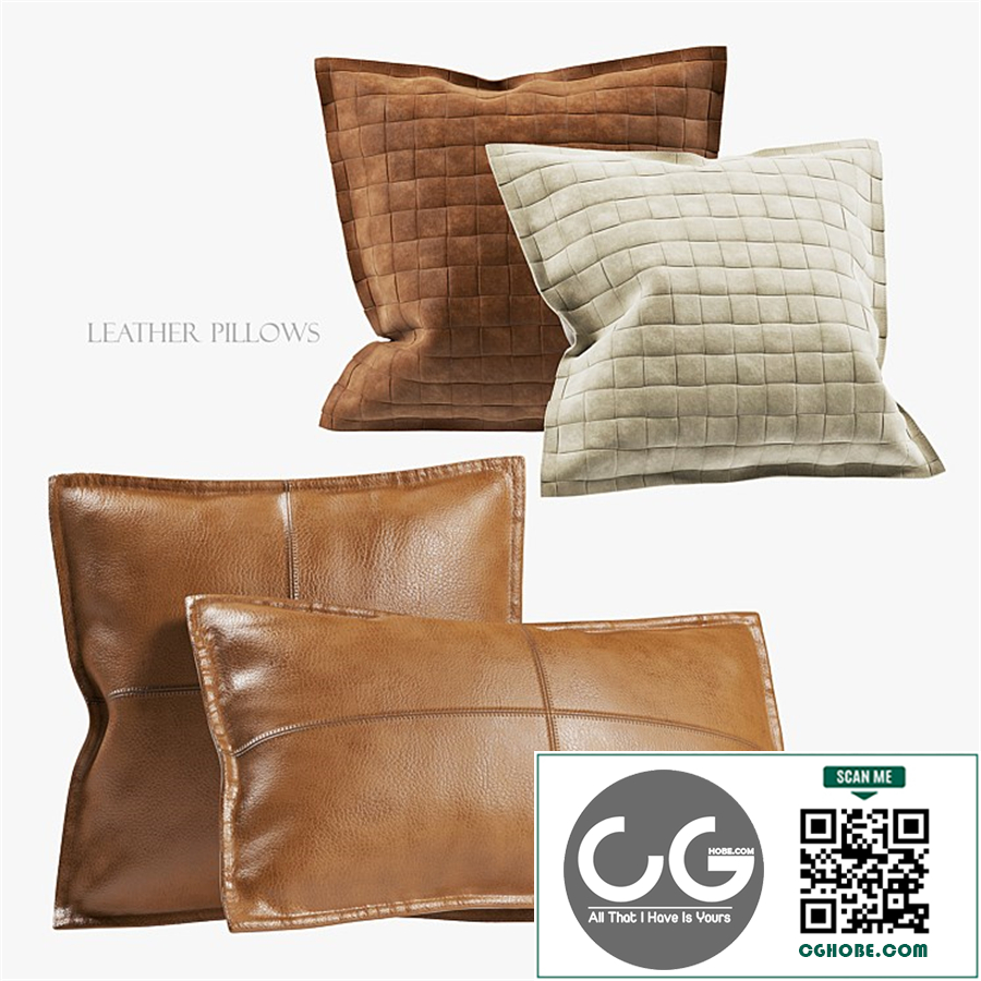 Leather pillows