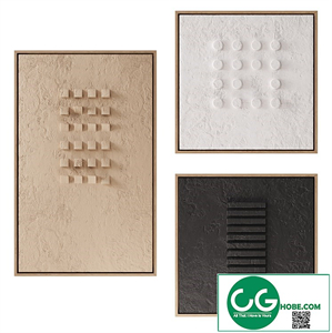 Gypsum 3d paintings