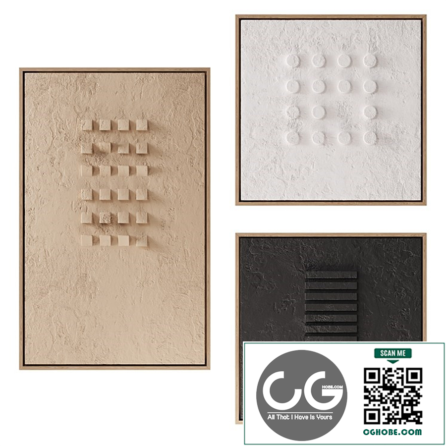 Gypsum 3d paintings