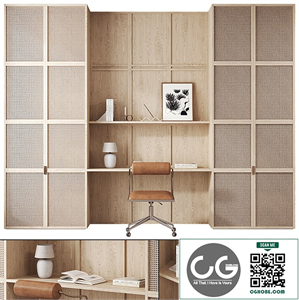 Workplace composition with Orsen Office Chair
