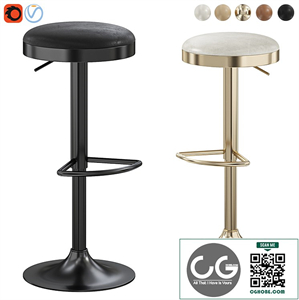 Bar stool Bree black