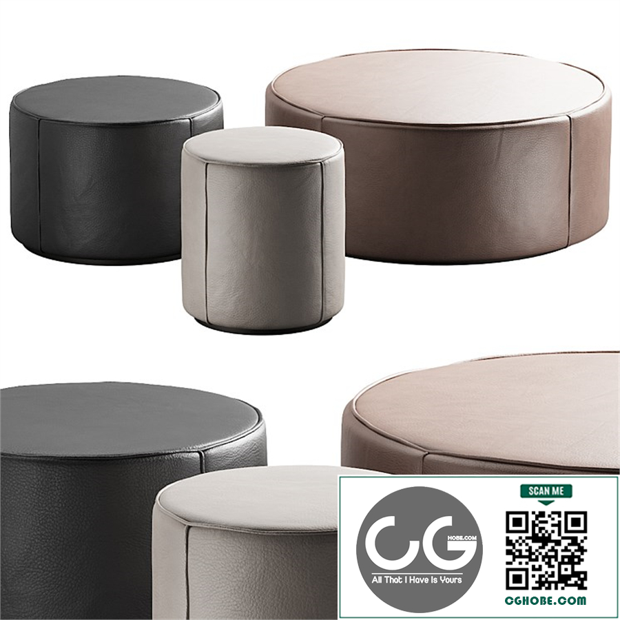 283 Fredericia Mono Pouf