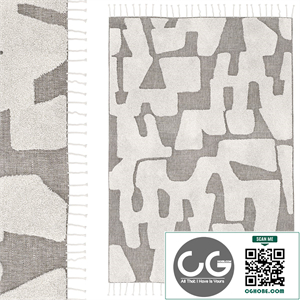 Wool and cotton carpet Launity