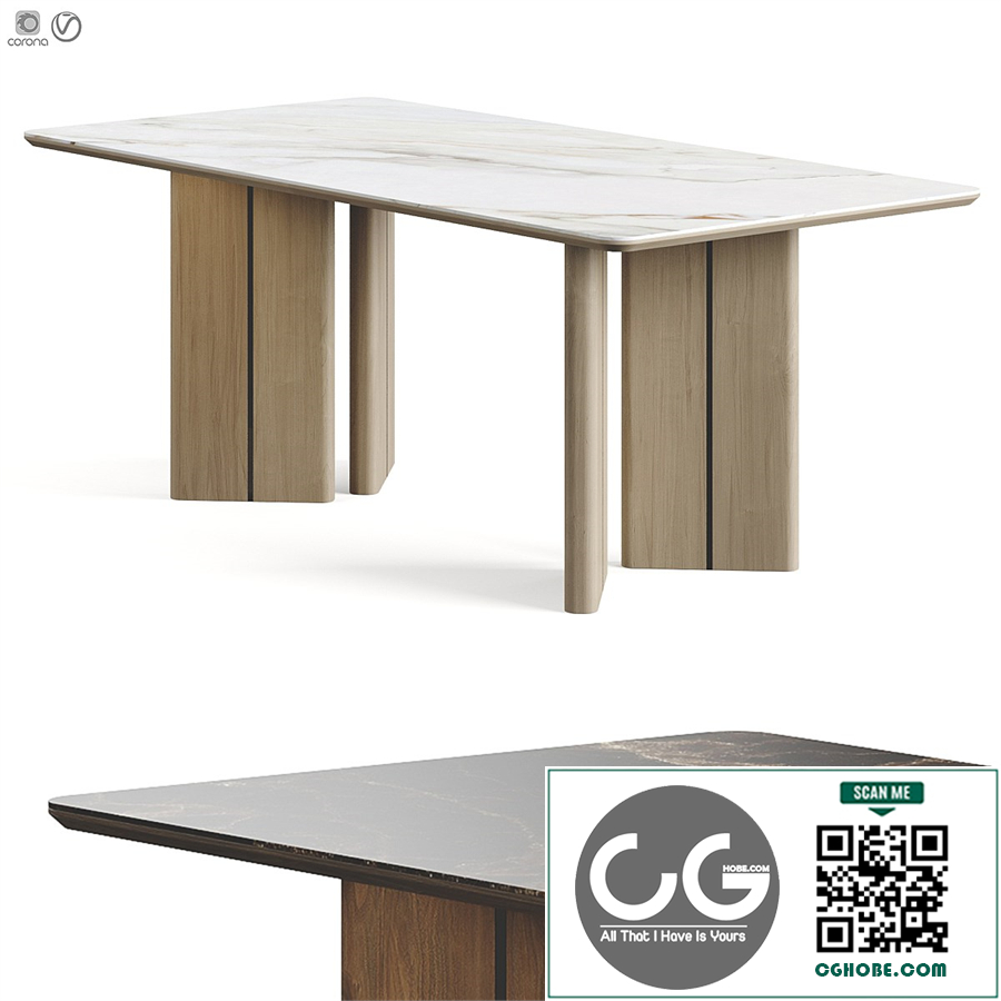 Laskasas Ponza Dining Table
