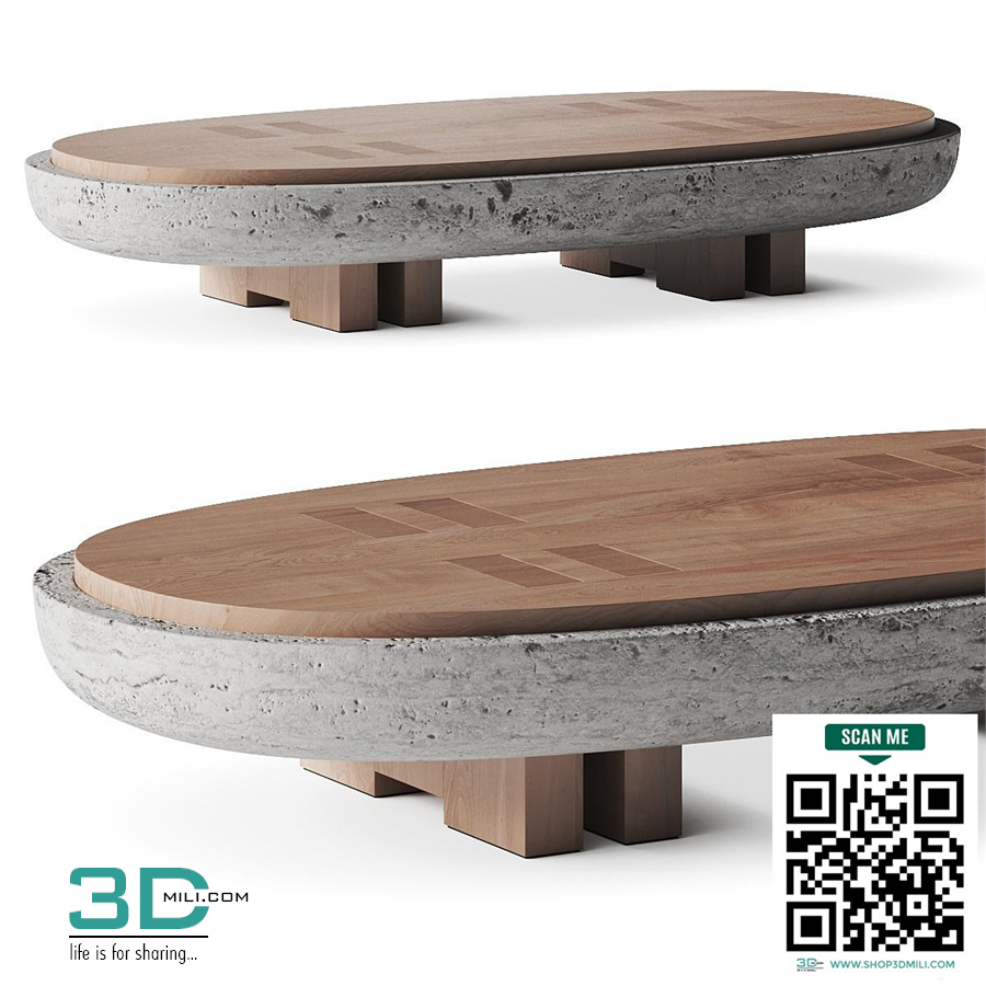 Andy Kerstens Rift Stone Coffee Table