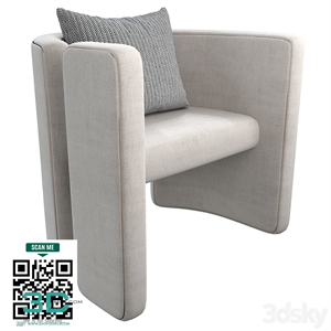 Armchair Con S34 white