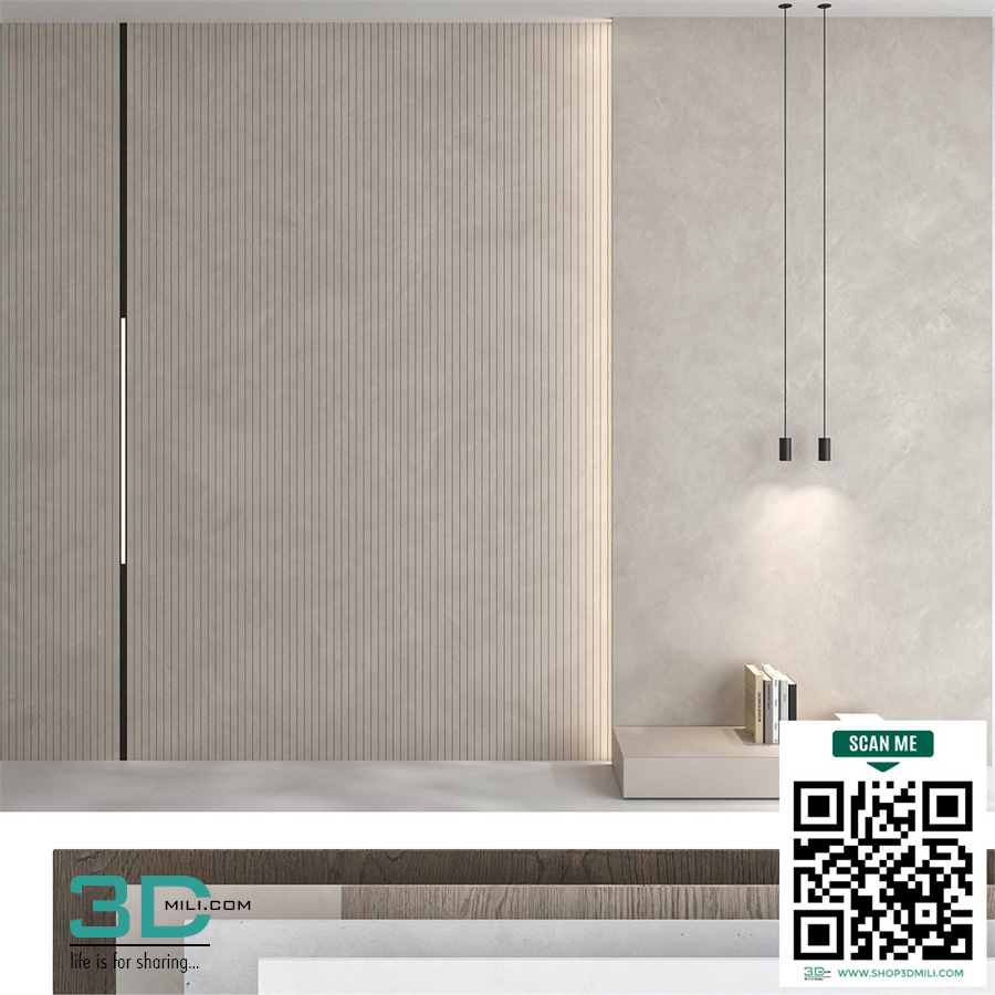 Decorative wall panel set 76