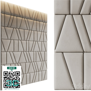 Frammenti soft wall panels in velor PRO