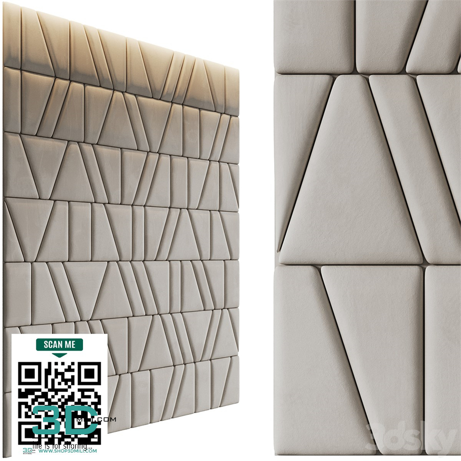 Frammenti soft wall panels in velor PRO