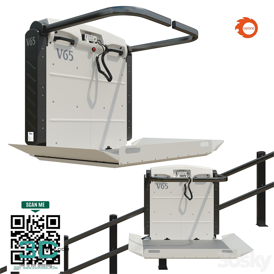Inclined stair lift Vimec V65