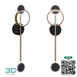 Loft-concept - Bendik Gold Ring Wall lamp B