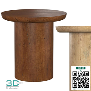 OSLO PEDESTAL ROUND SIDE TABLE