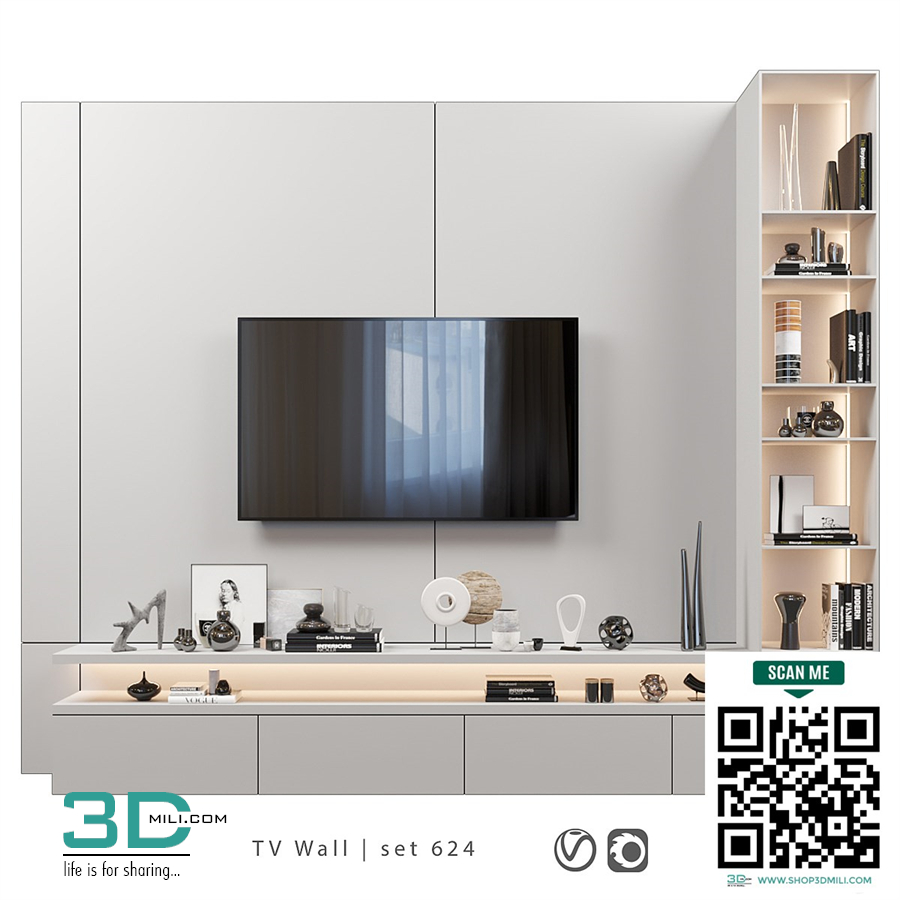 TV Wall  set 624