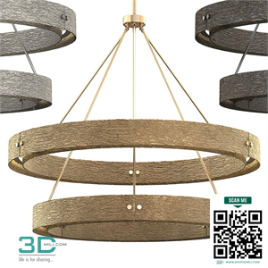 VOUVRAY TWO-TIER ROUND CHANDELIER 60