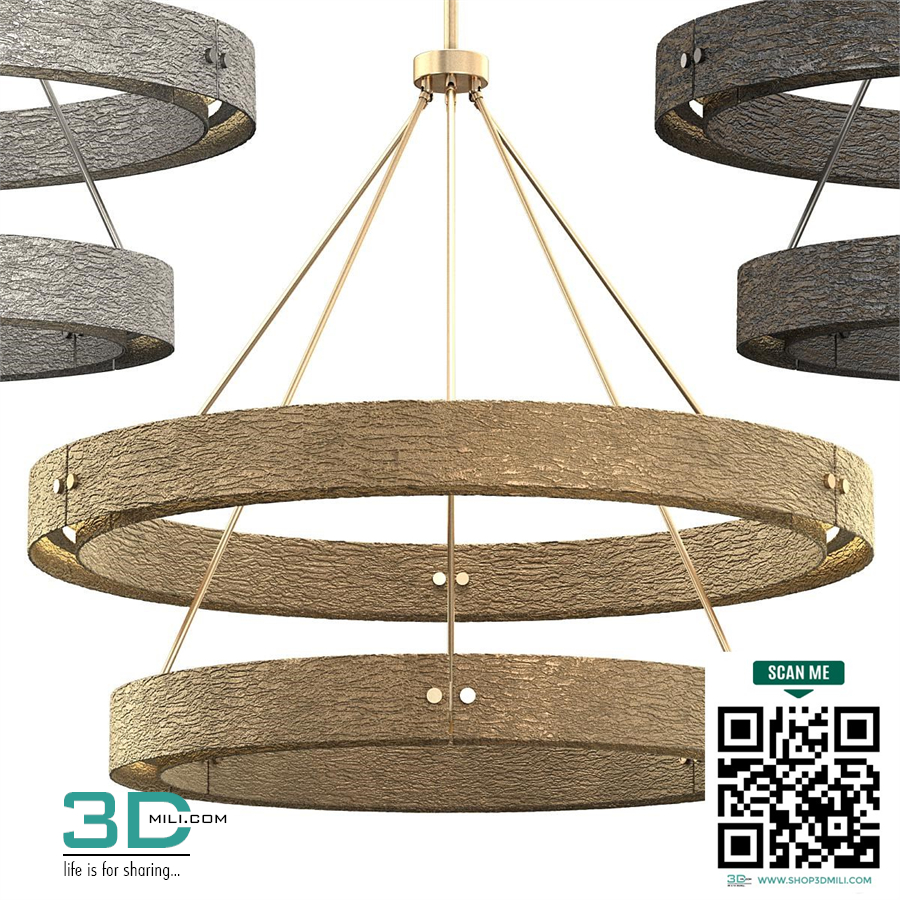 VOUVRAY TWO-TIER ROUND CHANDELIER 60