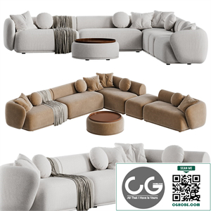 Meridiani Rene sofa set 1
