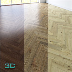 Herringbone parquet.