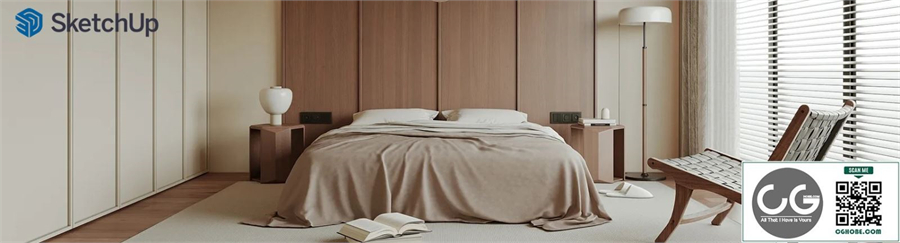 Modern antique home bedroom 