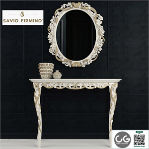 Savio Firmino Console 3125, Mirror 4484, Vazes