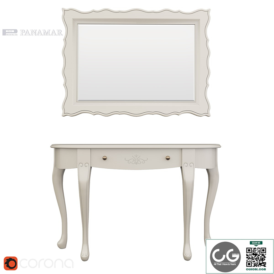 Panamar console and mirror (2)