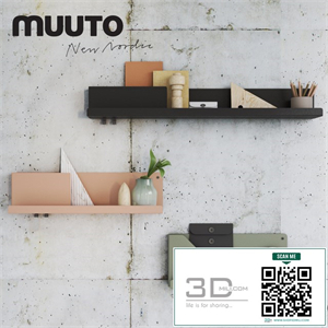 Mutto FOLDED SHELVES with decor