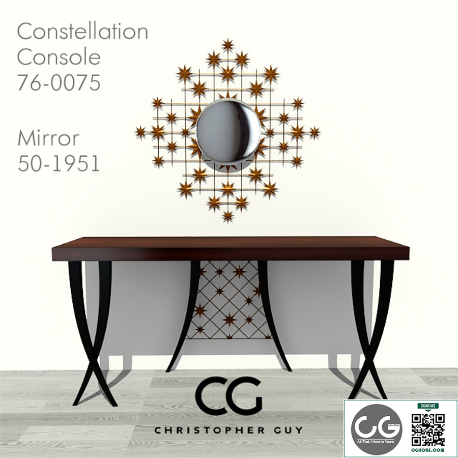 Christopher Guy Console and Mirror